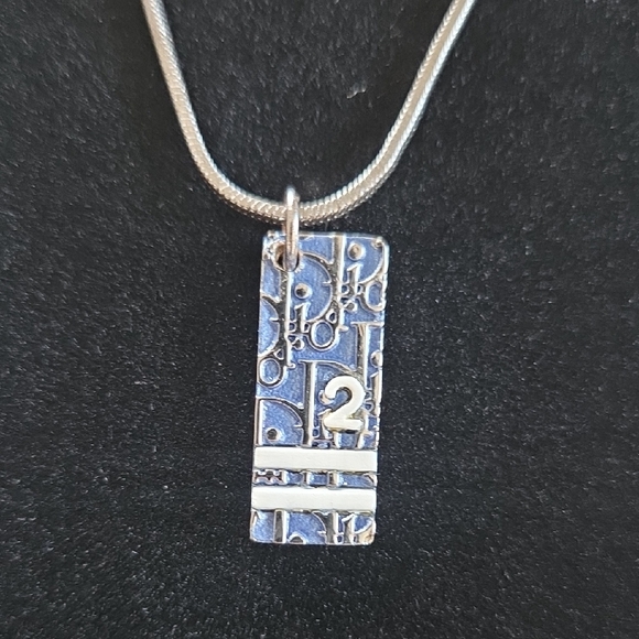 Dior Jewelry - Christian Dior Enamel Oblique Trotter Necklace